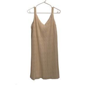 Anthropologie Meadow‎ Rue Pleated Dress Ivory